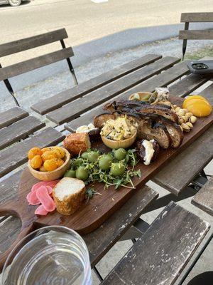 Incredible vegan cheese board. All so tasty and well presented.