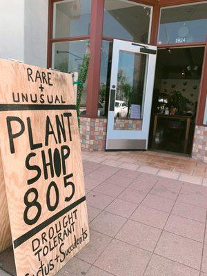 Plant Shop 805 sign.