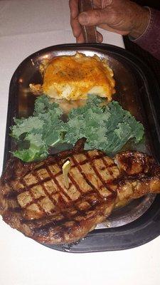 Rib eye with Delmonico potatoes 24.95