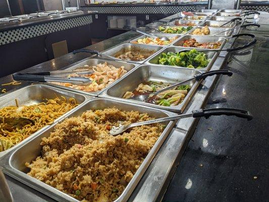 Steam tables at Wanfu Buffet