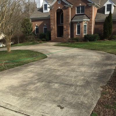 Driveway before