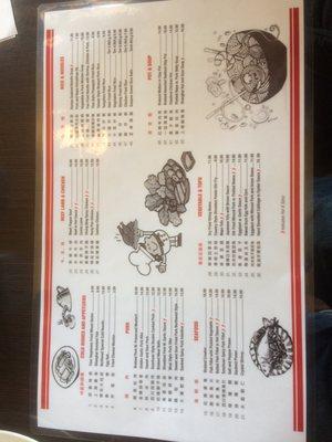 Chinese Menu