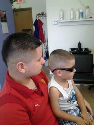 Dad and Son Haircuts