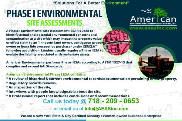 Environmental Due Diligence
 soil testing in New York