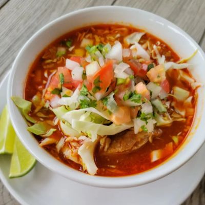 Pork Pozole - also available with Chicken