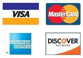 We accept all credit cards!