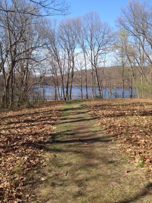 Approaching beach area in April