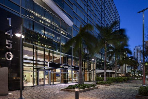 City National Bank of Florida at night