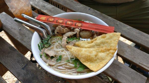 Excellent pork noodle soup