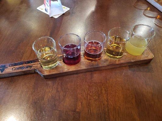 Cider flight paddle board.