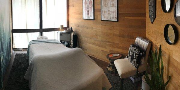 Massage therapy room.