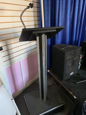 Looking for a Podium Stand for an important presentation or award ceremony? Rent ours today!