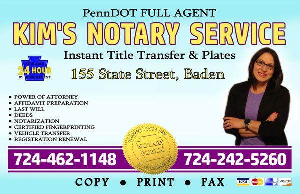 Kim's Notary Services