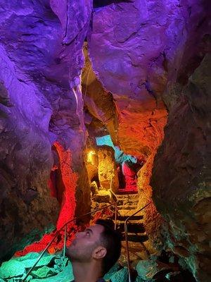 Beautifully lit Cave