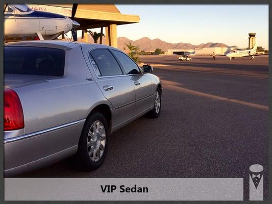 VIP Town Car picking up at Deer Valley Airport.