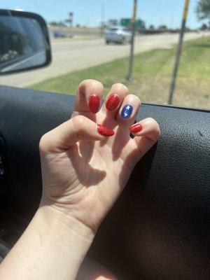 Fourth of July Nails by Thao