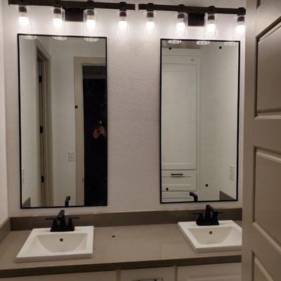 Custom framed mirrors