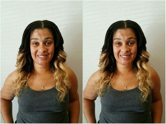 Versatile Sew-in with crown out