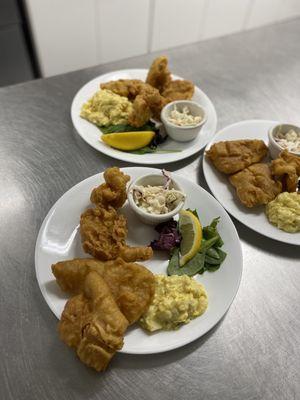 Beer Battered Cod & Walleye