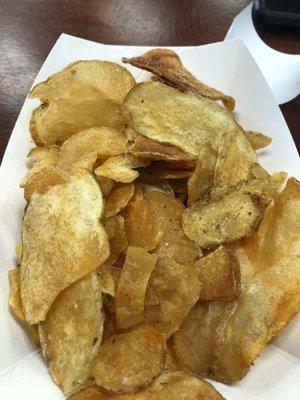 Homemade potato chips