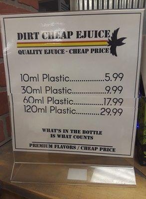 Dirt Cheap E-JUICE