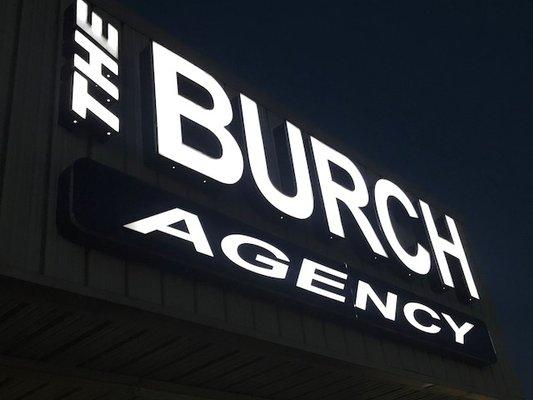 The Burch Agency Sign