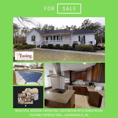 For Sale: 104 Pony Express Trail, Jacksonville NC