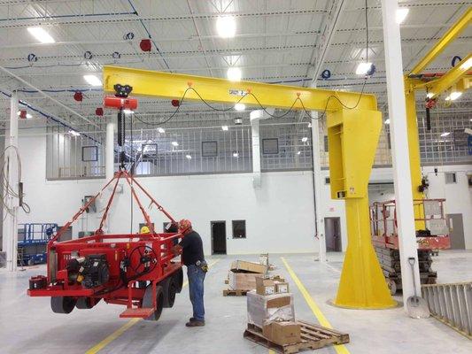 Wallace Floor-Mounted Jib Crane