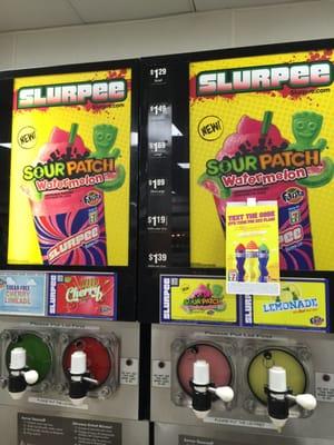 Sour Patch watermelon slurpee!