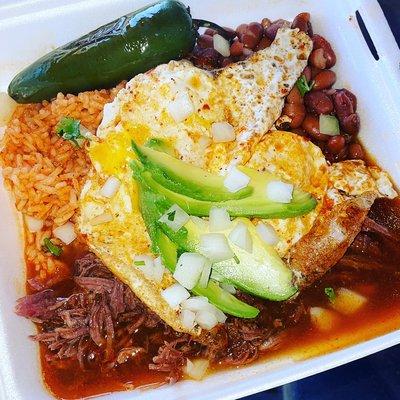 Breakfast plate birria