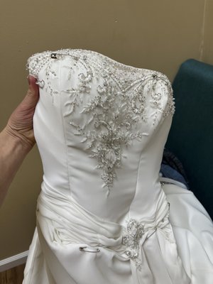 My wedding dress that I did at Alteration.