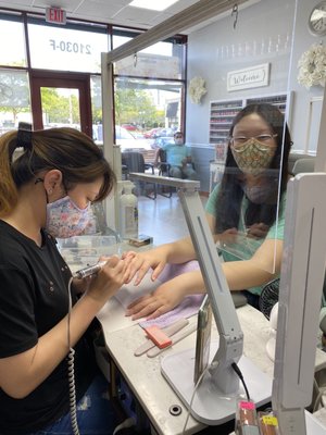 gel manicure with Nicole