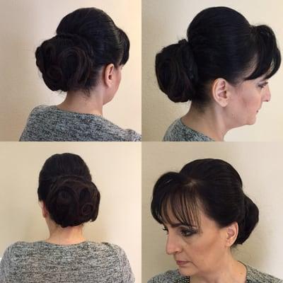 Classic updo by lucy