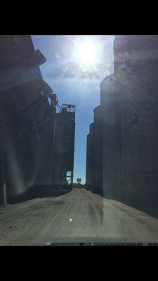 The giant silos (East Tampa) are on the International Ship Repair property