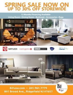 #BIF#SPRING#SALE#CONTEMPORARY#FURNITURES#NATUZZI#ALF#GAMMA#CALLIGARIS