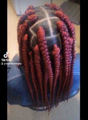 Jumbo box braids