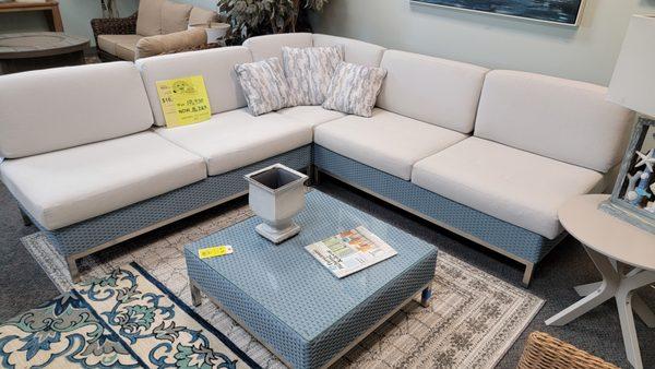 Lloyd Flanders Elements Sectional.  On sale 50% off.