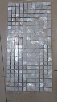 Mother of pearl tile, 1" squares