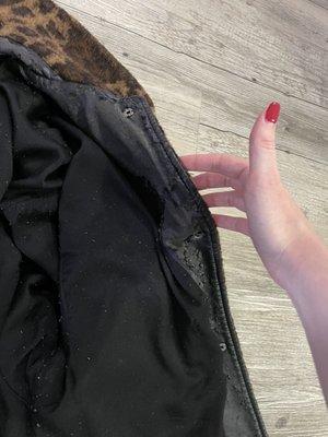 Destroyed $300 jacket