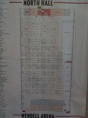 Map of Expo booths.