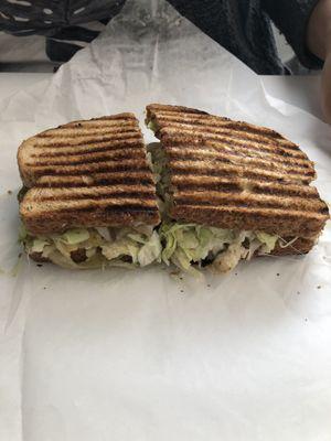 Philly chicken panini