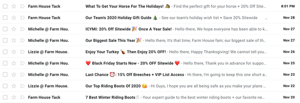 Farm House Tack SPAM FROM HELL!