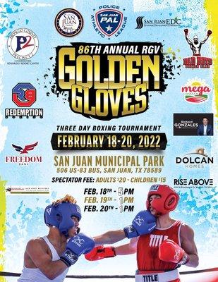 RGV Golden Gloves February 18-20, 2022