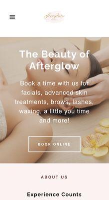 Visit our website! afterglow-aesthetics.com