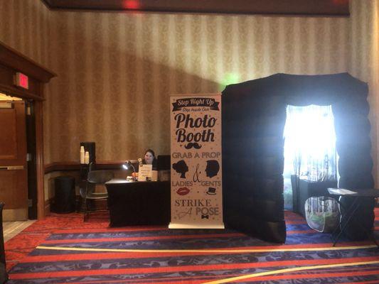 Our Black octagon Photo booth perfect for corporate events