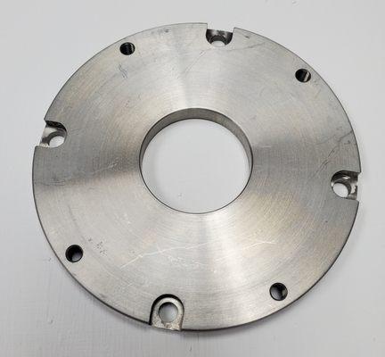 CNC Milling aluminum disk.