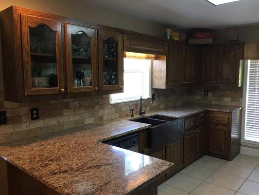 New Granite & Backsplash install.