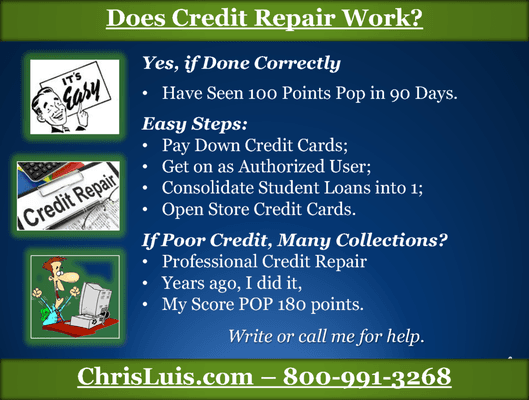 Does credit repair work?