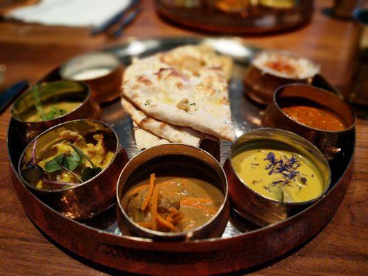 The assorted Thali.