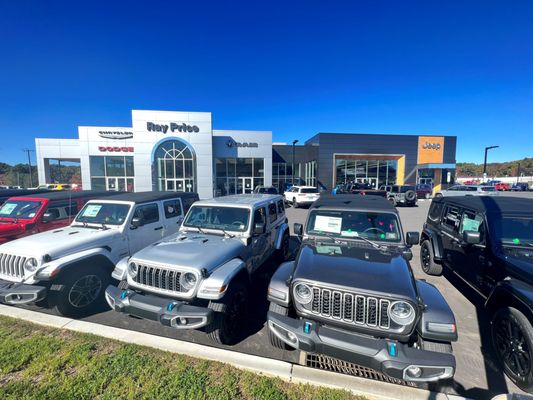 The all new Ray Price Chrysler Dodge Jeep Ram facility!